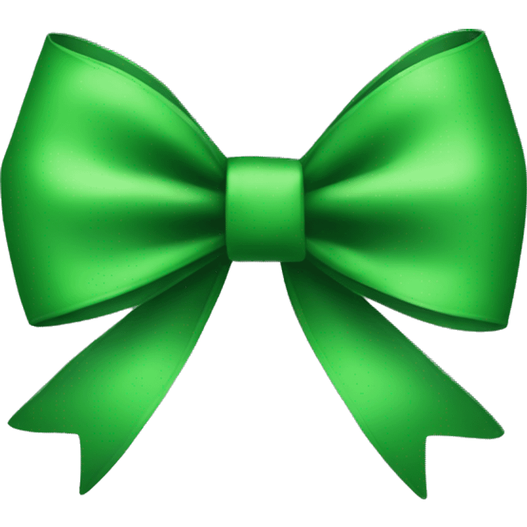 Green bow emoji