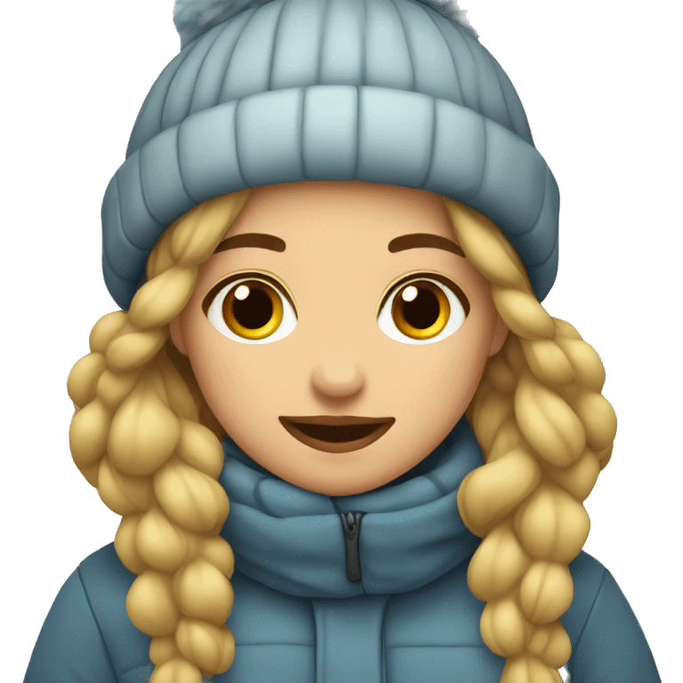 winter girl emoji