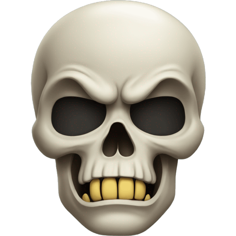 Skull angry emoji