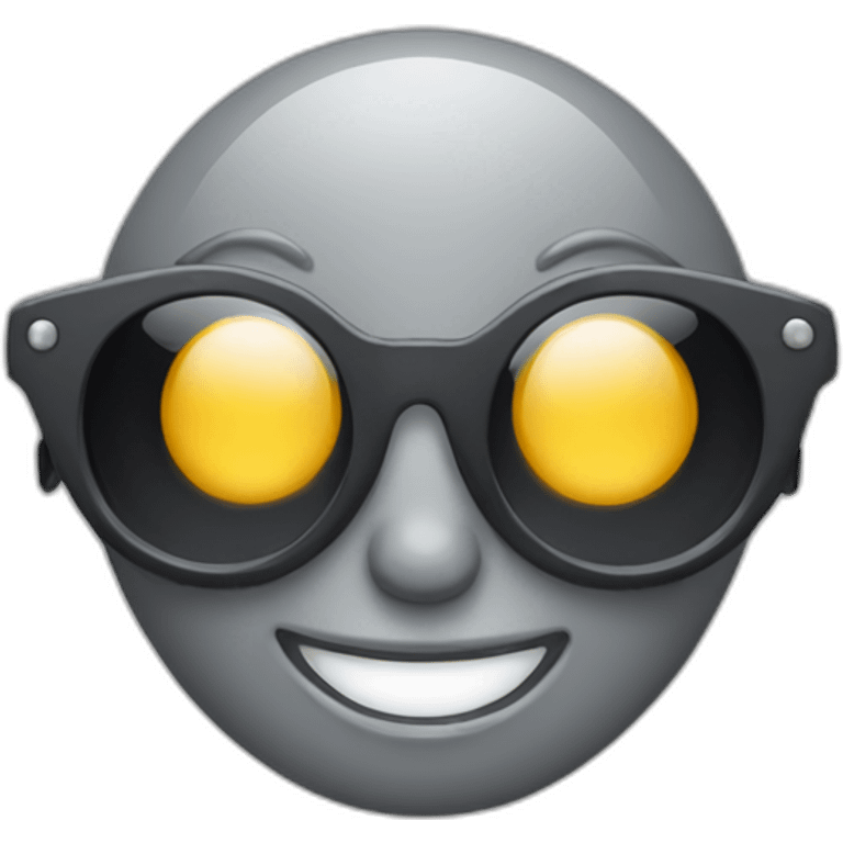 Gray-Alien-happy-sun glasses emoji