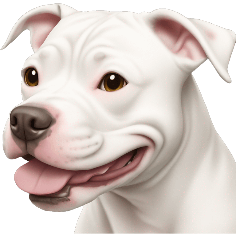 smiling white pit bull emoji