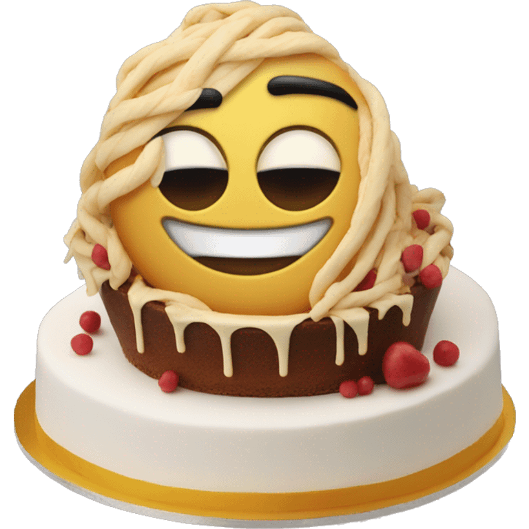 « 100 streak »écrit sur un gâteau  emoji