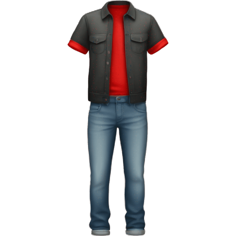 Ropa con degradado rojo emoji