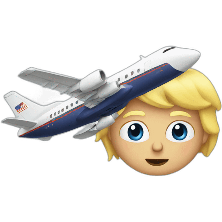 Trump On plane emoji