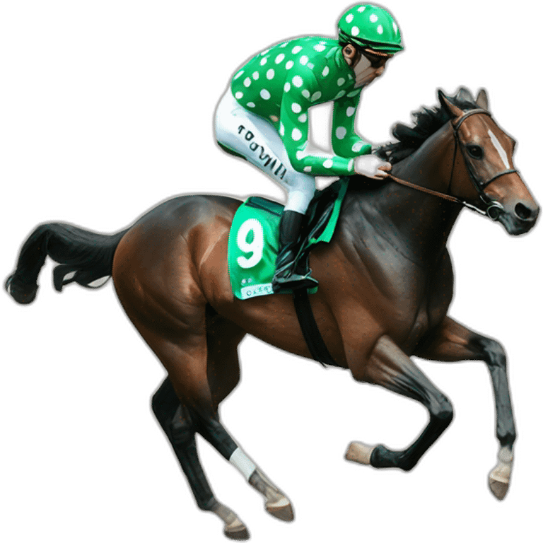 paul townend green polka dot jockey emoji