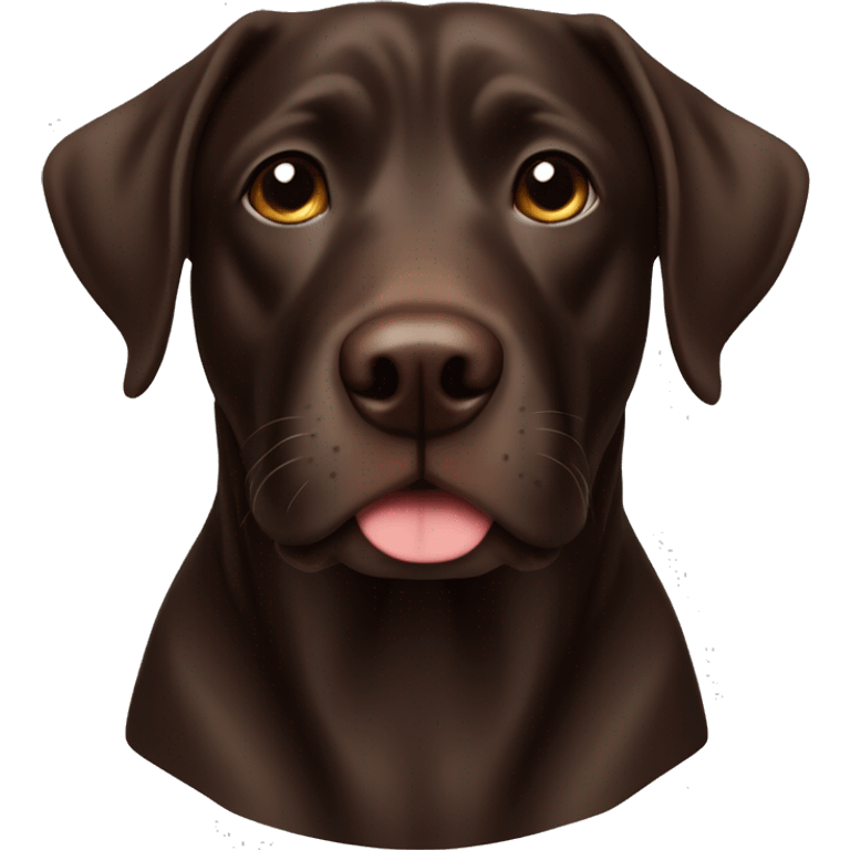 Dark chocolate lab pit emoji