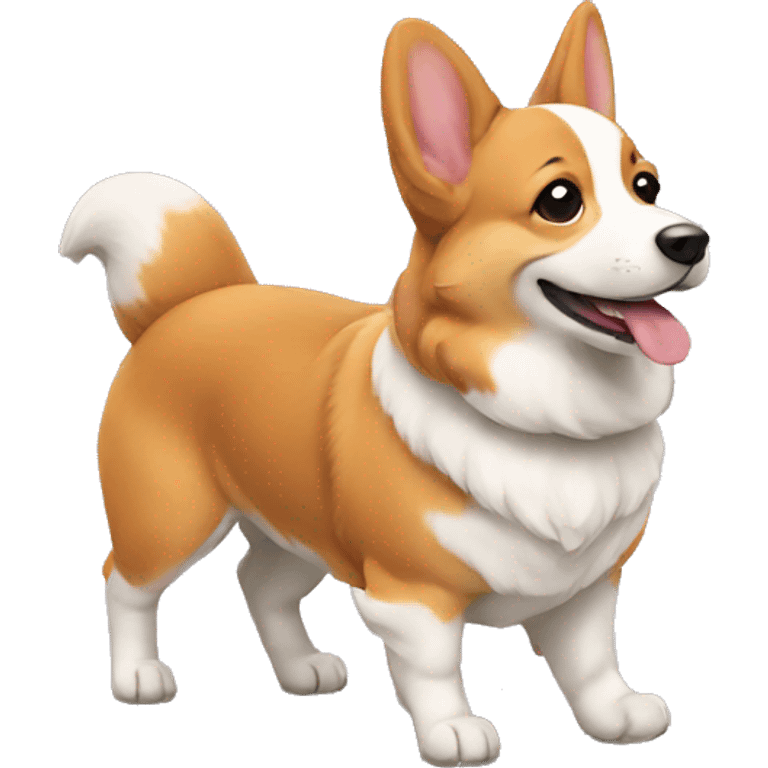 walking corgi emoji