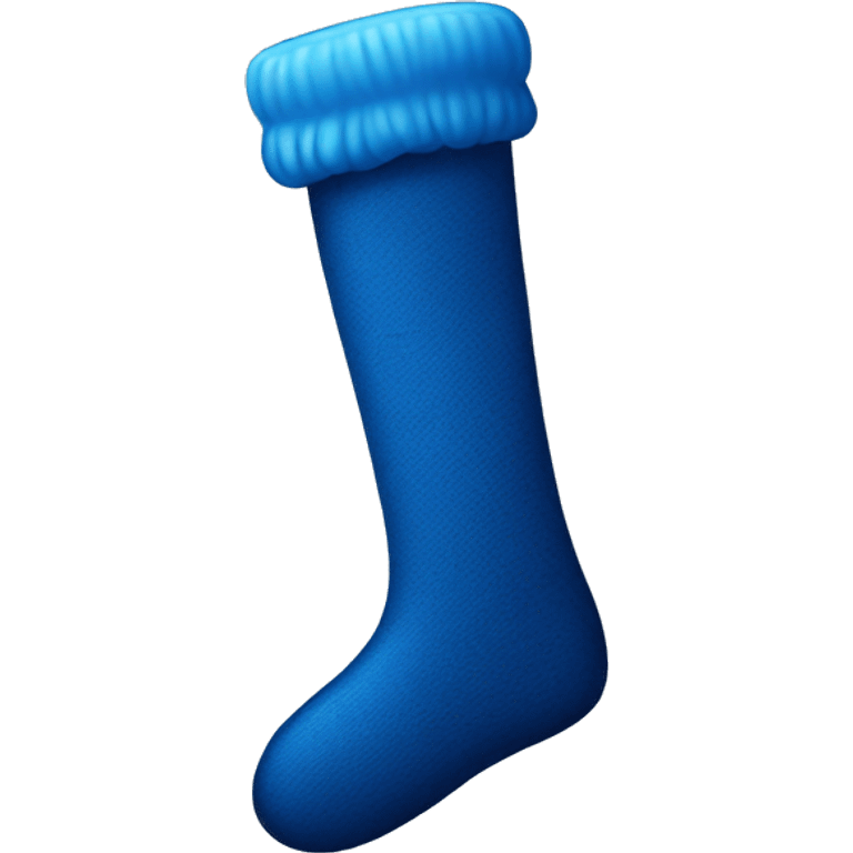 Blue stocking emoji