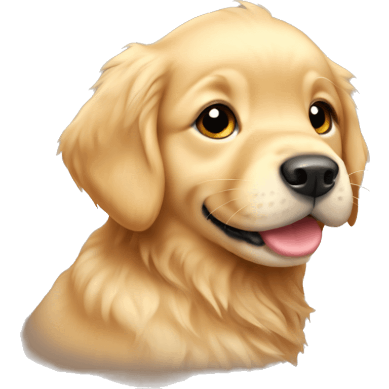 Baby golden retriever  emoji