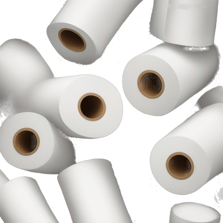 industrial white roll of fabric emoji