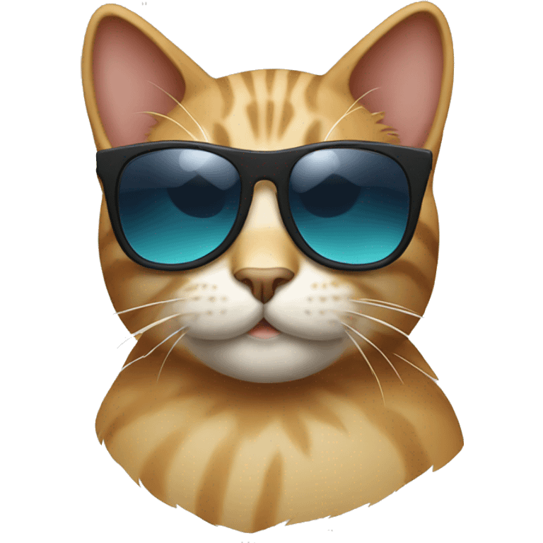 Cat with sunglasses emoji