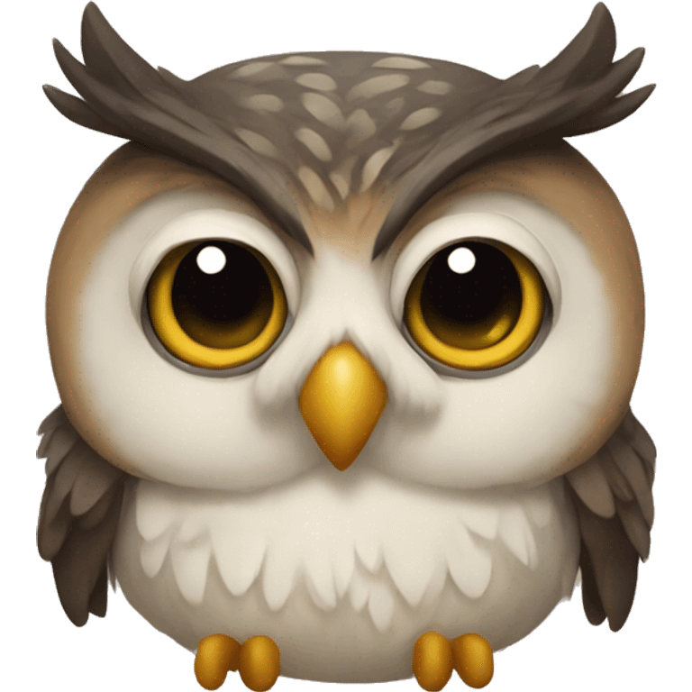 Unique owl emoji