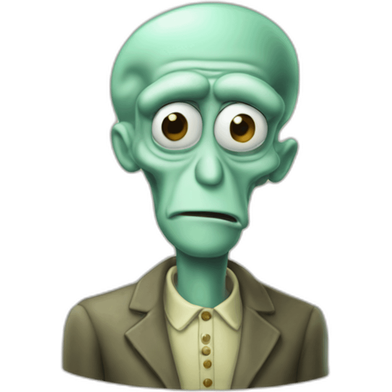 Handsome squidward emoji