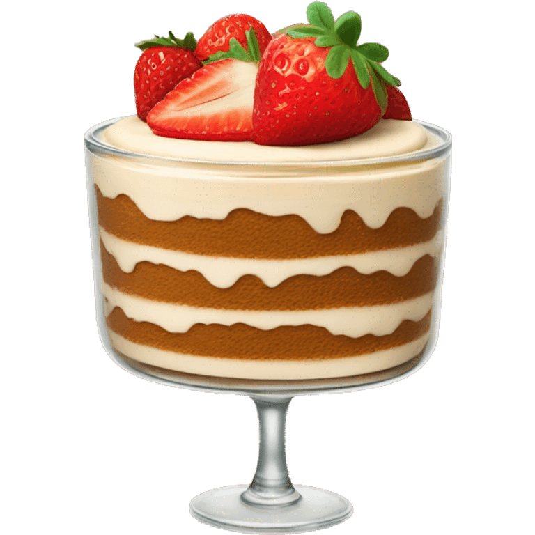 tiramisu with strawberries  emoji