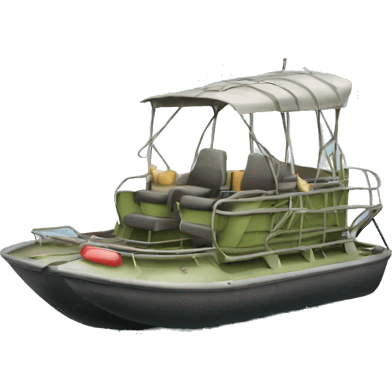 Realistic air boat isolated  emoji