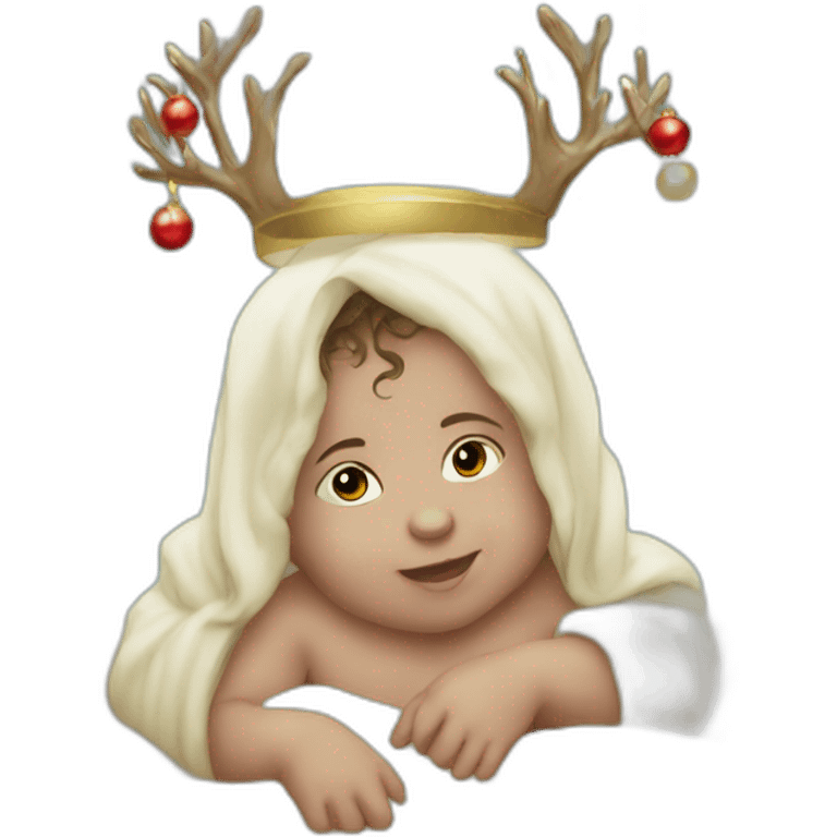 infant Jesus Christmas emoji