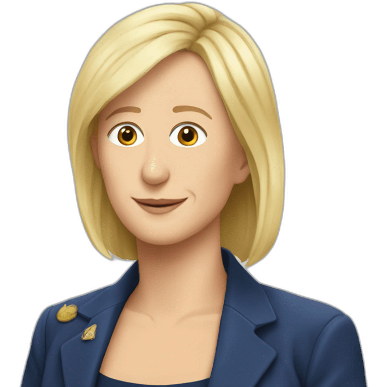 marine lepen en poule emoji