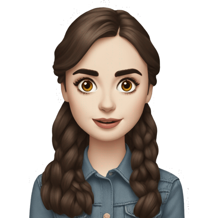 lily collins emoji