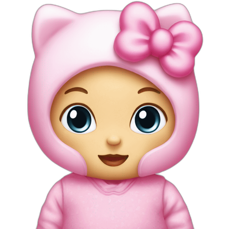 Hello kitty as a baby emoji