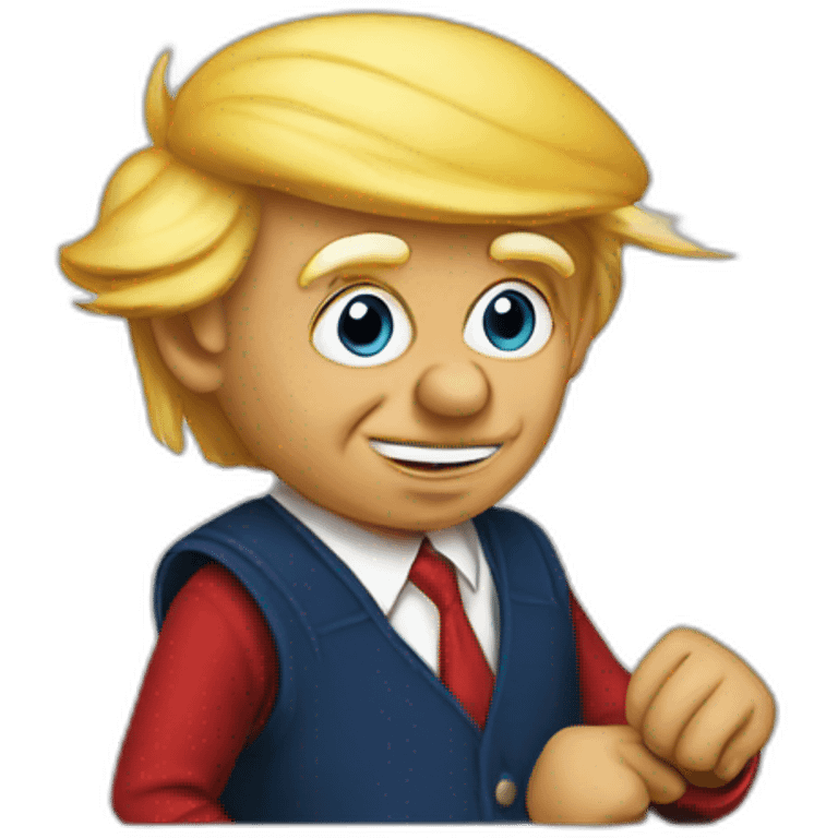 Pinocchio as trump emoji