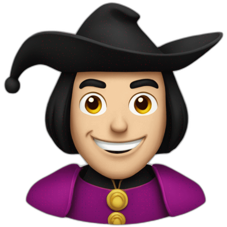 Lord Farquaad with hat emoji