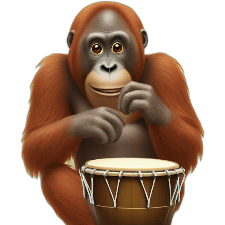 orangutan-playing-bongos emoji