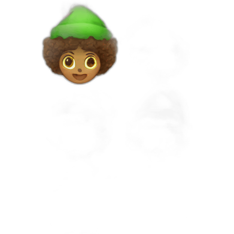 Afro-American-Christmas-Elf emoji