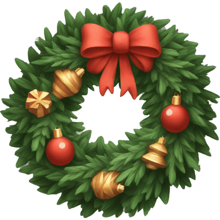 Cozy Christmas Wreath Traditional Nostalgic Aesthetic  emoji