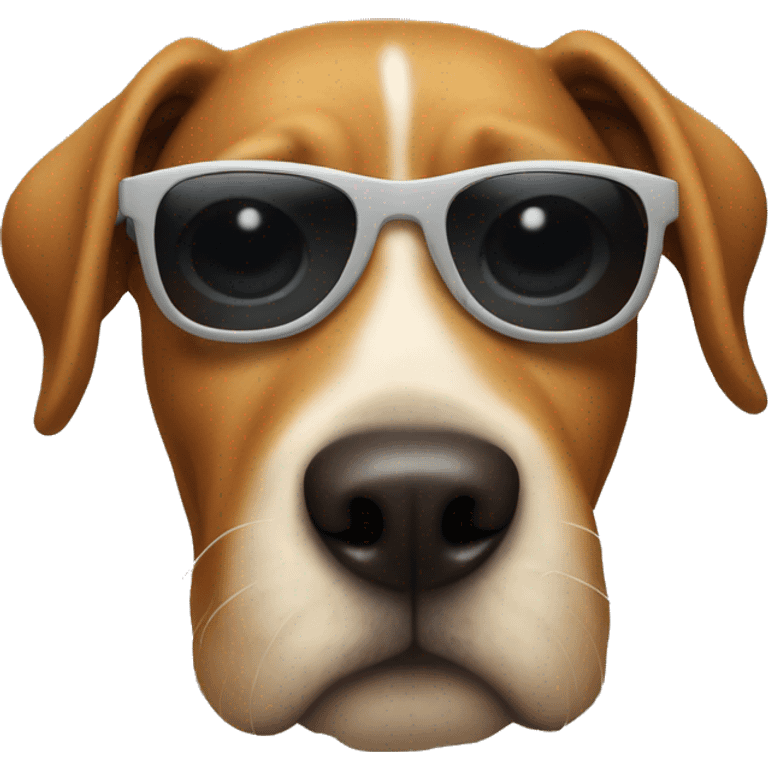 Dog with sunglasses emoji