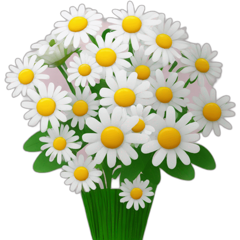 Daisy bouquet with love emoji