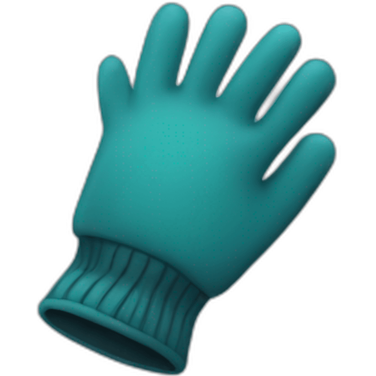 man wearing gloves emoji