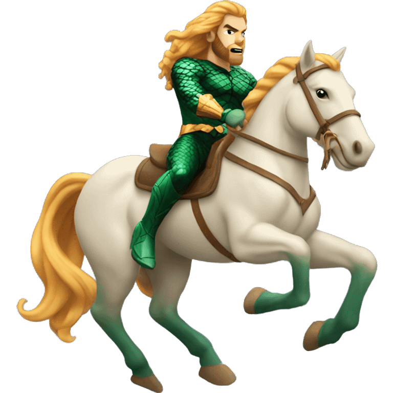 aquaman riding horse emoji