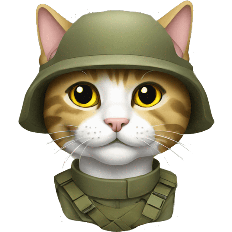 Army cat emoji