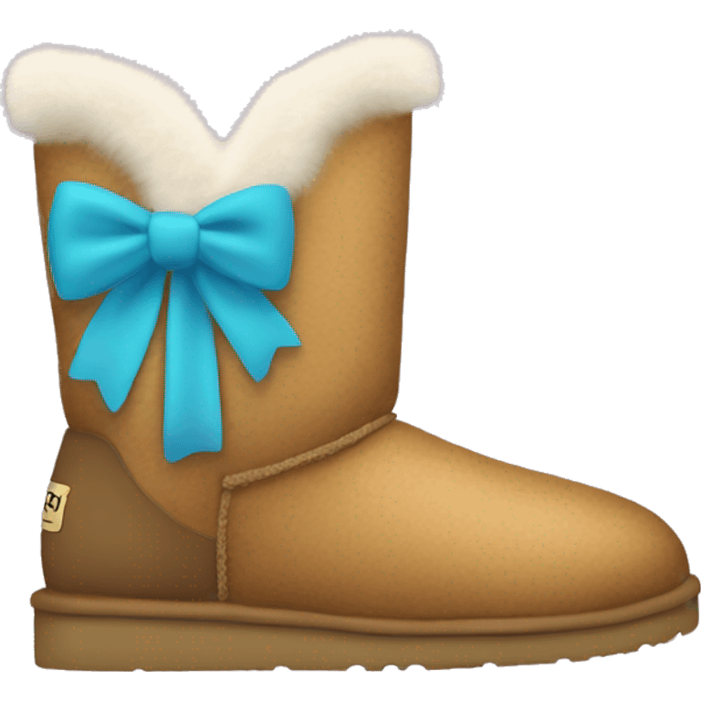 uggs with fur and bows emoji