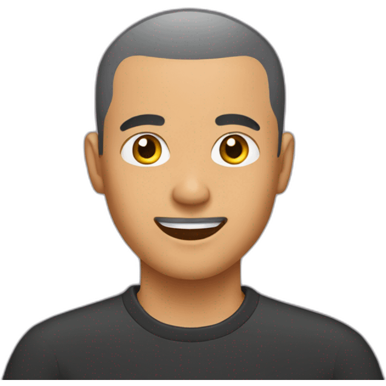 indonesian man buzz cut emoji