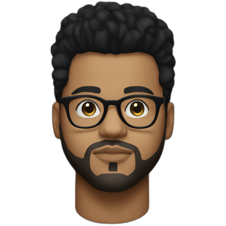 The Weeknd with his glasses emoji