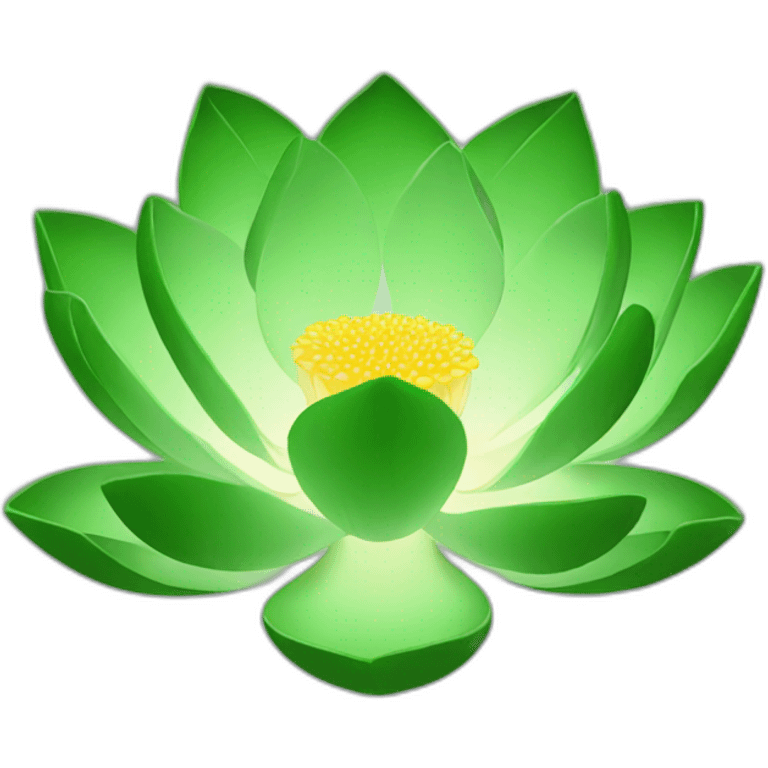 Green lotus emoji