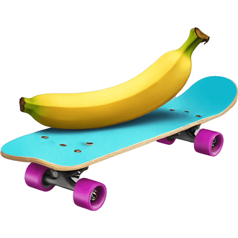 Banana on skateboard  emoji