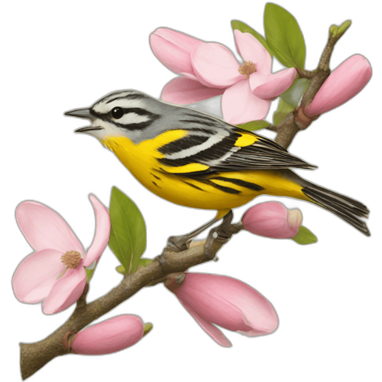 Magnolia warbler emoji