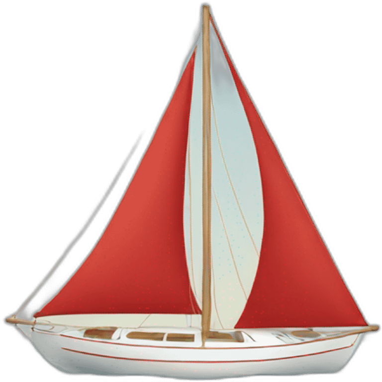 sailboat red emoji