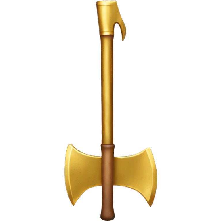 Gold axe emoji