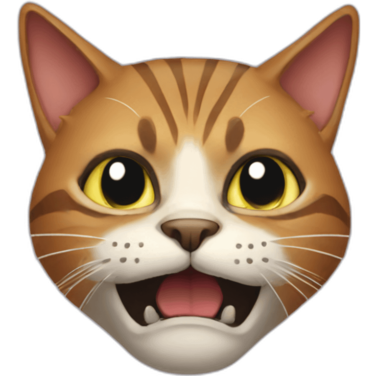 Scary cat emoji