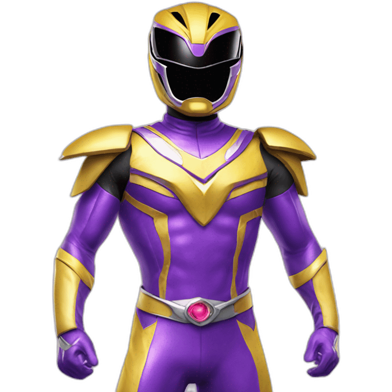 ultraviolet Power ranger full body emoji