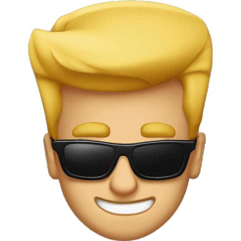 johnny bravo with sunglasses emoji