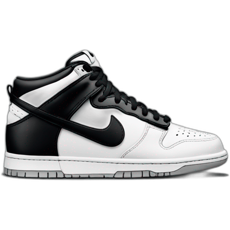 Nike dunk panda emoji