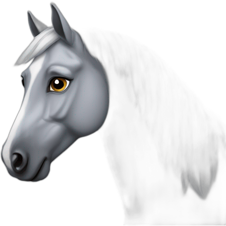 dapple gray horse emoji