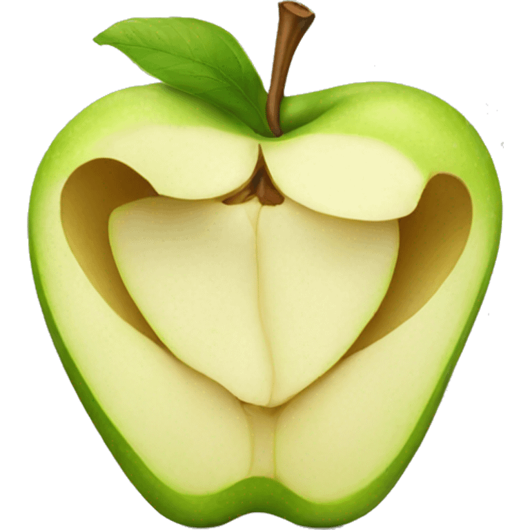 Apple peel emoji