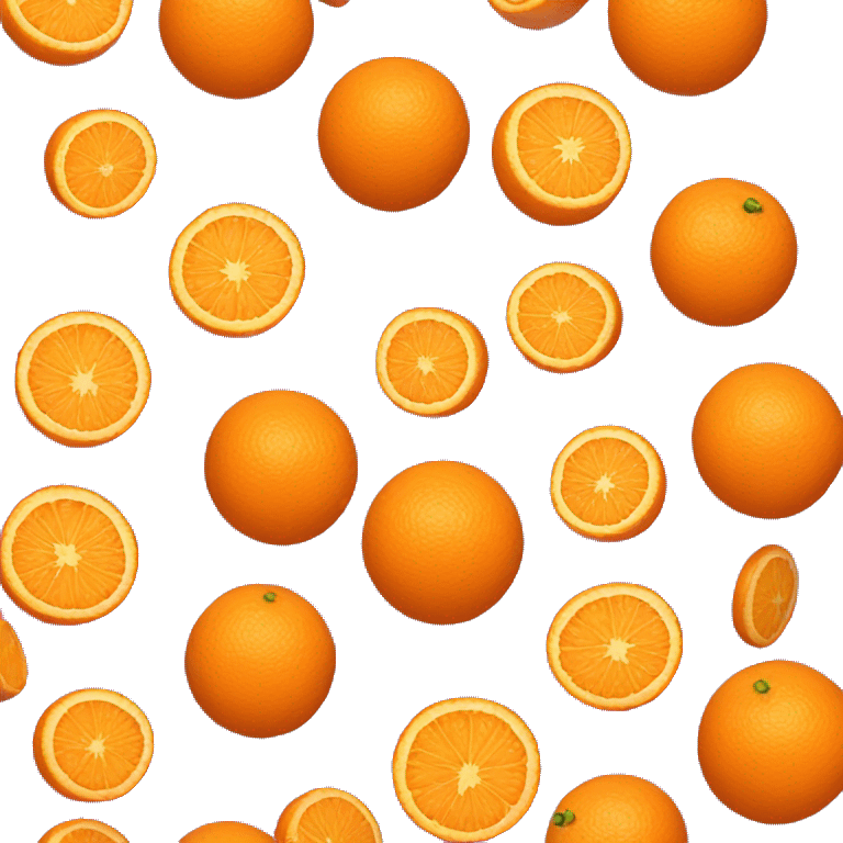 3D Orange  emoji