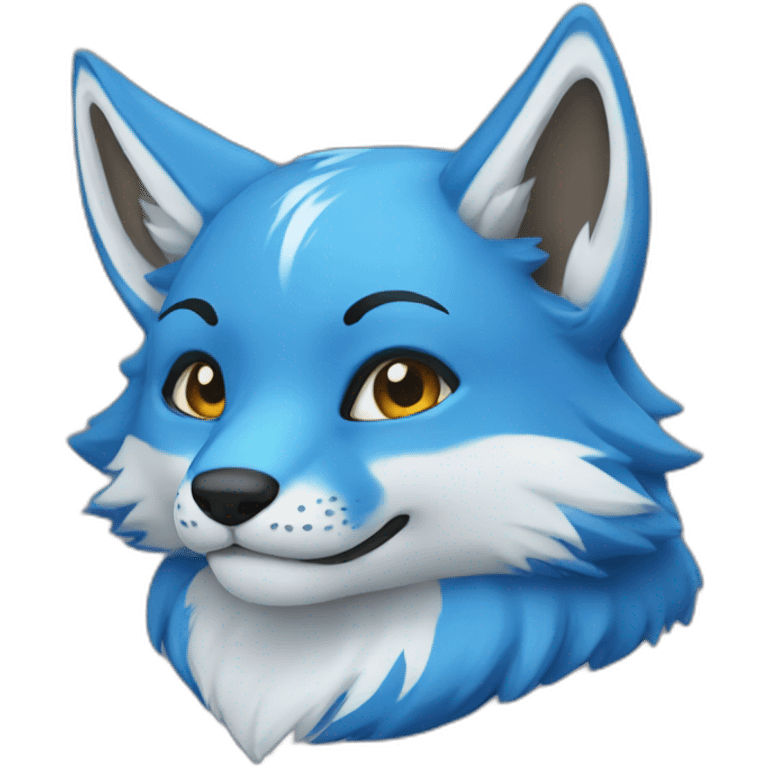 Blue Kitsune  emoji