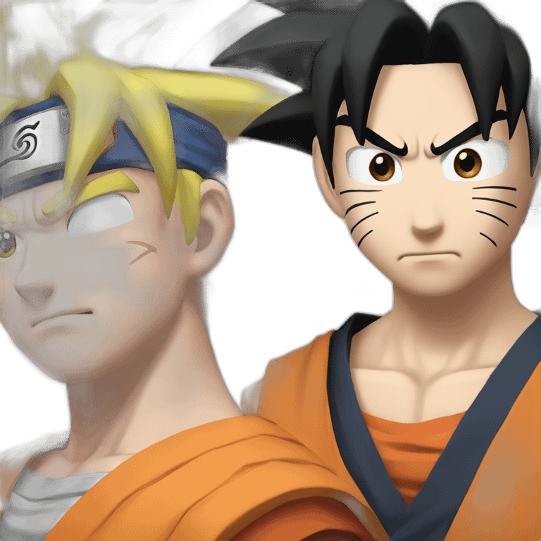 Goku and Naruto  emoji